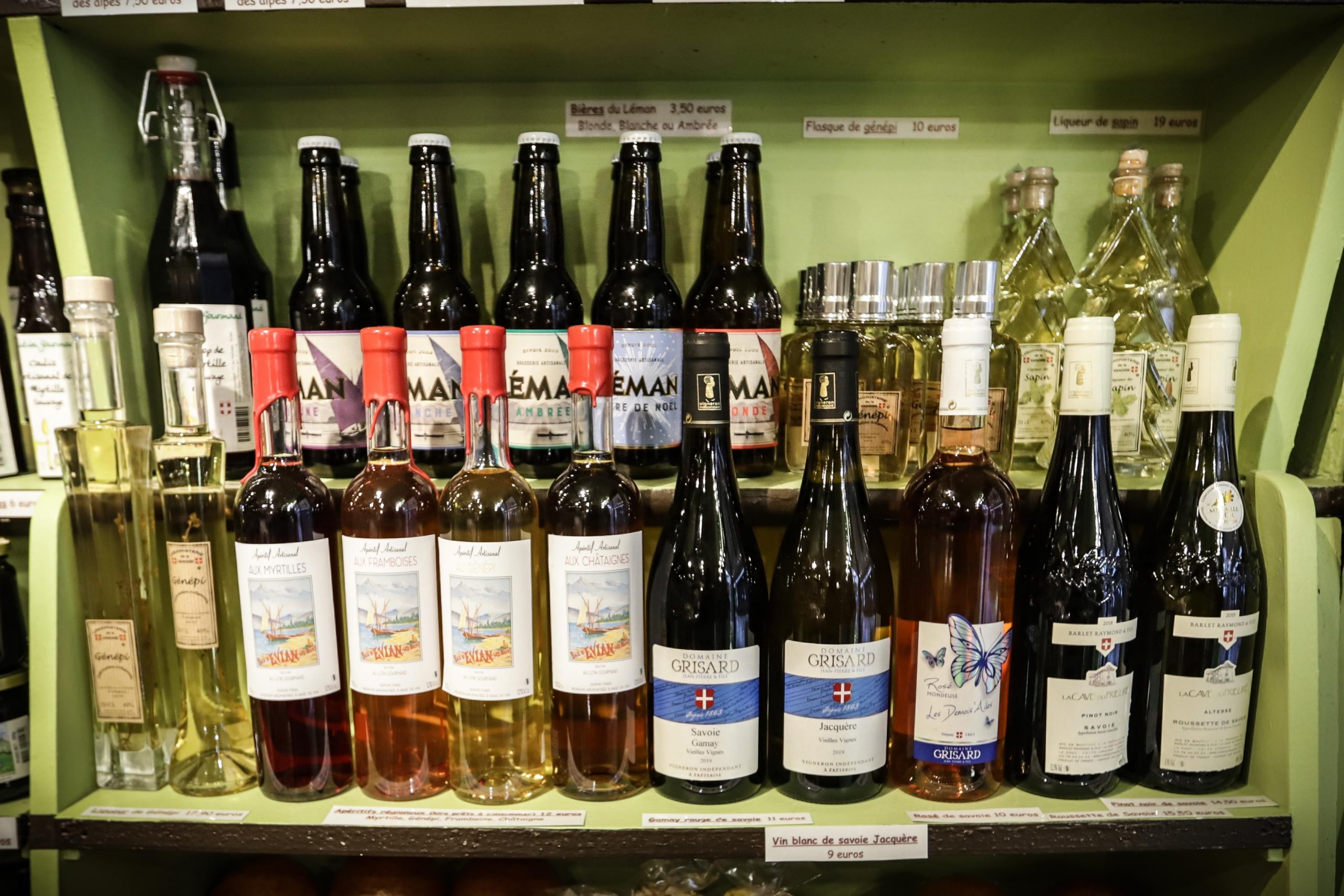 Produits régionaux Au Lutin gourmand vins locaux